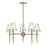 Savoy House Shellbourne 5 Lt Chandelier, Brass/Handmade Piastra - 1-2106-5-322