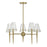 Savoy House Shellbourne 5 Lt Chandelier, Brass/Handmade Piastra