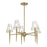 Savoy House Shellbourne 5 Lt Chandelier, Brass/Handmade Piastra