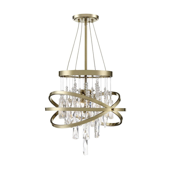 Savoy House Mannheim Chandelier, Noble Brass