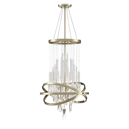 Savoy House Mannheim Chandelier, Noble Brass
