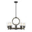 Savoy House Hartman Chandelier, Noblewood with Iron