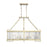 Savoy House Cologne 8 Light Linear Chandelier, Noble Brass