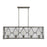 Savoy House Arbor 5 Light Linear Chandelier, Smoke