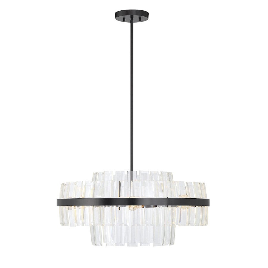 Savoy House Hansen 6 Light Chandelier, English Bronze