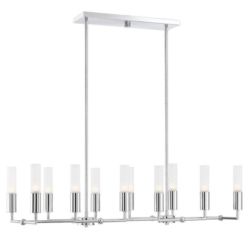 Savoy House Deacon 12 Light Chandelier, Polished Chrome