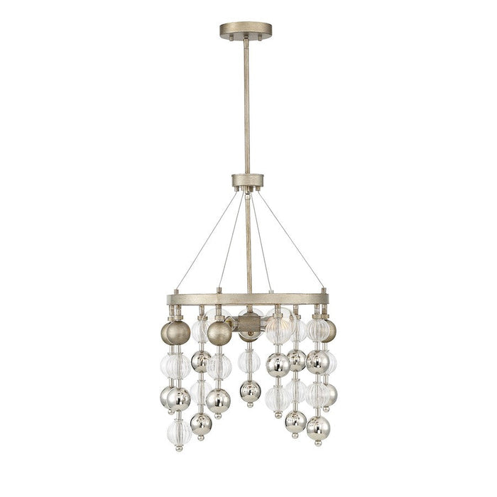 Savoy House Droplet Chandelier, Argentum