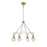 Savoy House Burnham 8 Light LED Chandelier, Warm Brass - 1-2200-8-322