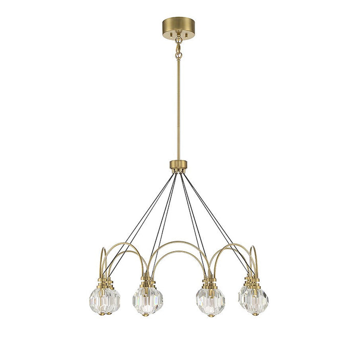 Savoy House Burnham LED Chandelier, Warm Brass
