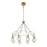 Savoy House Burnham LED Chandelier, Warm Brass