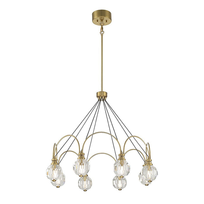 Savoy House Burnham LED Chandelier, Warm Brass