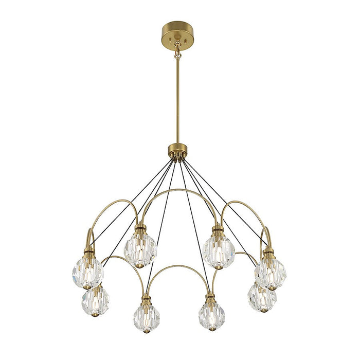 Savoy House Burnham LED Chandelier, Warm Brass