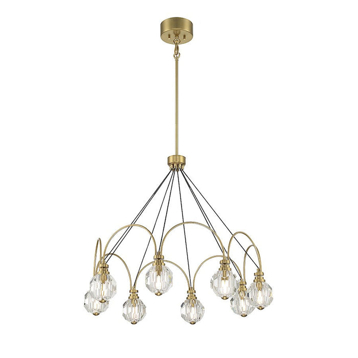 Savoy House Burnham LED Chandelier, Warm Brass