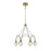 Savoy House Burnham 6 Light LED Chandelier, Warm Brass - 1-2202-6-322