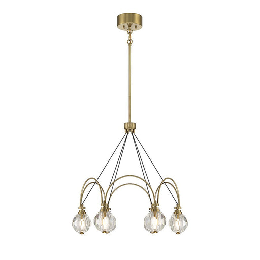 Savoy House Burnham 6 Light LED Chandelier, Warm Brass - 1-2202-6-322