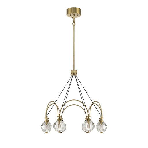 Savoy House Burnham LED Chandelier, Warm Brass