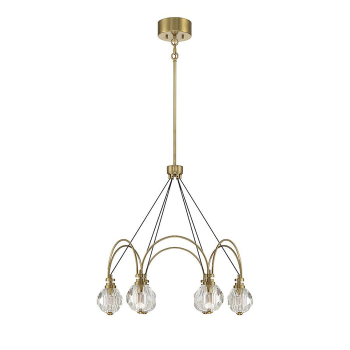 Savoy House Burnham LED Chandelier, Warm Brass