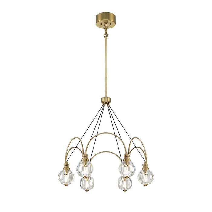 Savoy House Burnham LED Chandelier, Warm Brass