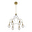 Savoy House Burnham LED Chandelier, Warm Brass