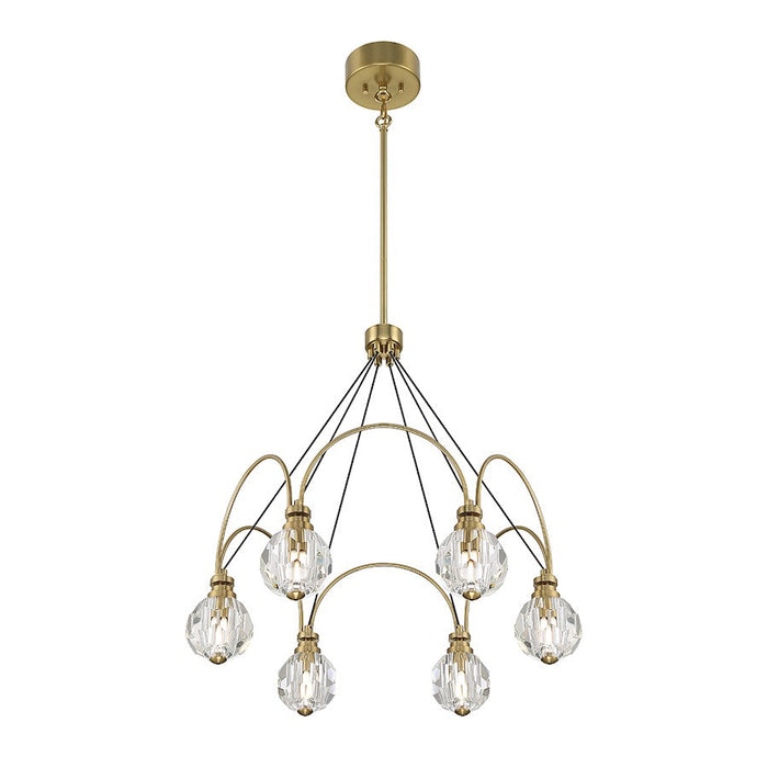 Savoy House Burnham LED Chandelier, Warm Brass