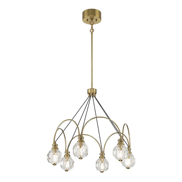 Savoy House Burnham LED Chandelier, Warm Brass