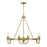 Savoy House Sullivan 8 Light Chandelier, Warm Brass - 1-2206-8-322