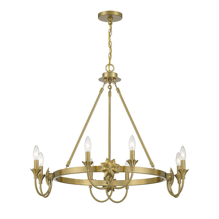 Savoy House Sullivan Chandelier, Warm Brass