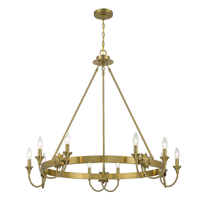 Savoy House Sullivan Chandelier, Warm Brass