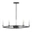 Savoy House Monteray Chandelier, Black with Satin Nickel