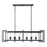 Savoy House Bennington 8 Light Linear Chandelier, Black Steel