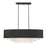 Savoy House Sparkler 8 Light Linear Chandelier, Black with Gold Leaf