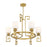 Savoy House Quatrain 6 Light Chandelier, True Gold/White Opal