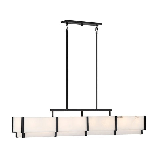 Savoy House Orleans 8-Light Linear Chandelier, Black Cashmere - 1-2332-8-50