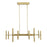 Savoy House Barnum 20 Light Linear Chandelier, Warm Brass