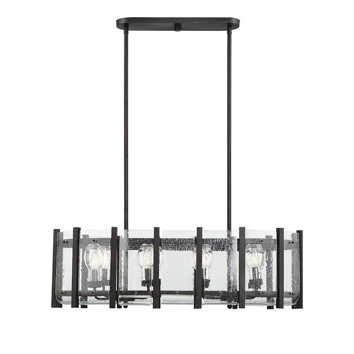 Savoy House Racine 8 Light Outdoor Linear Chandelier, English Bronze