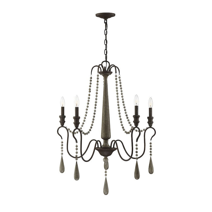 Savoy House Kenwood Chandelier, Weathered Ash