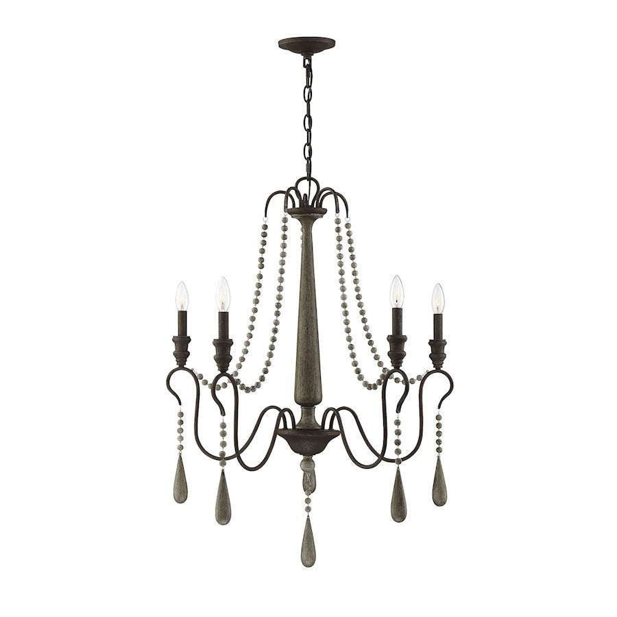 Savoy House Kenwood Chandelier, Weathered Ash