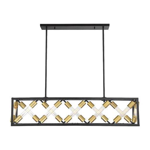 Savoy House Moritz 12 Light Chandelier, English Bronze and Warm Brass