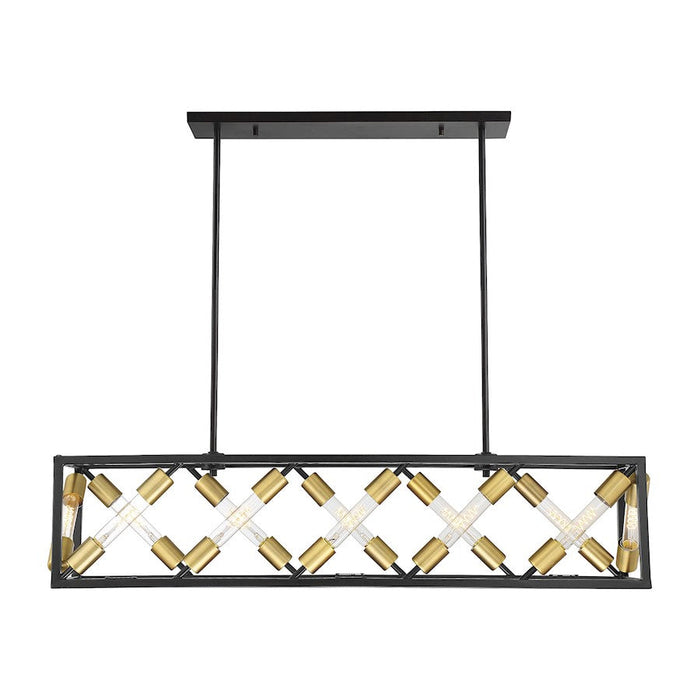 Savoy House Moritz 12 Light Chandelier, English Bronze and Warm Brass