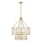 Savoy House Byron 6 Light Chandelier, Warm Brass/Frosted - 1-3364-6-322