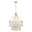 Savoy House Byron 6 Light Chandelier, Warm Brass/Frosted