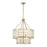 Savoy House Byron 6 Light Chandelier, Warm Brass/Frosted