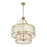 Savoy House Byron 6 Light Chandelier, Warm Brass/Frosted