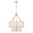Savoy House Byron 6 Light Chandelier, Warm Brass/Frosted