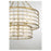 Savoy House Byron 6 Light Chandelier, Warm Brass/Frosted