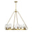 Essentials Carlton 8 Light Chandelier, Warm Brass/Ribbed - 1-3394-8-322