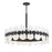 Savoy House Boca Chandelier, Matte Black/Strie Piastra