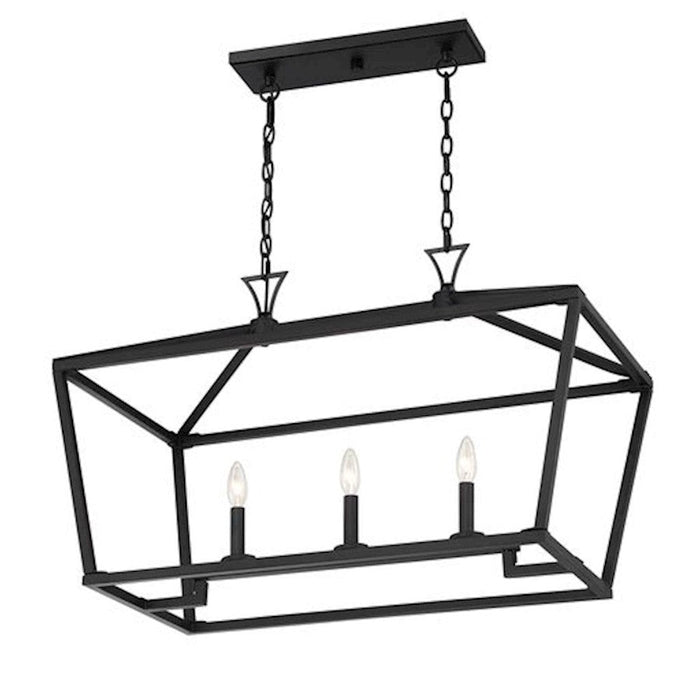 Savoy Essentials Townsend 3-Light Linear Chandelier