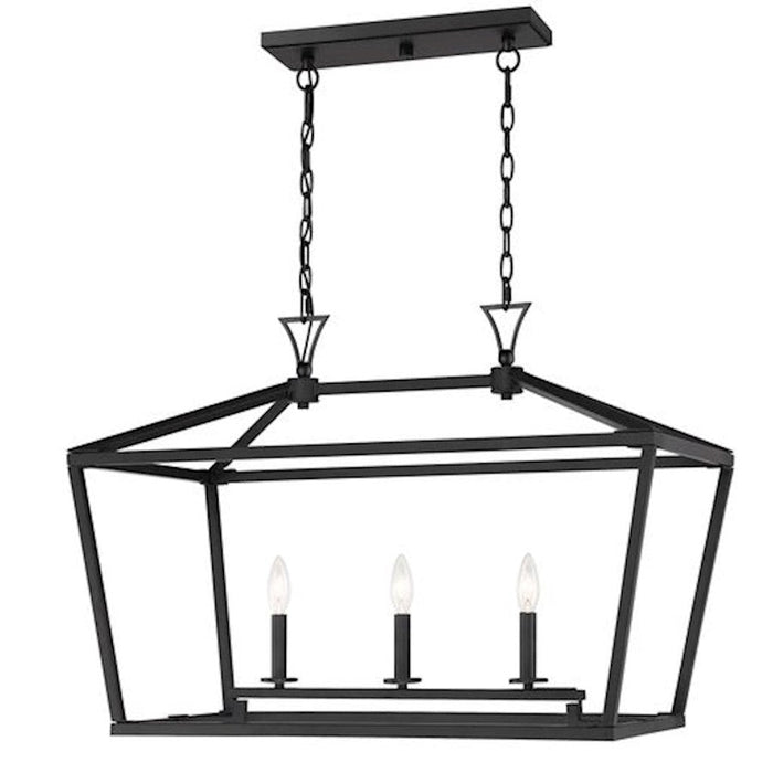 Savoy Essentials Townsend 3-Light Linear Chandelier