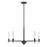 Essentials Jasmine 5 Light Chandelier, Matte Black - 1-4410-5-89